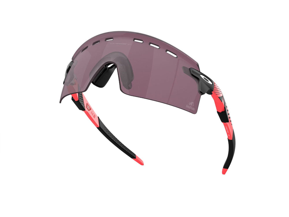 Солнцезащитные очки Oakley Encoder Strike Vented Giro D'Italia 923516 Giro Розовые полосы Prizm Road Черные
