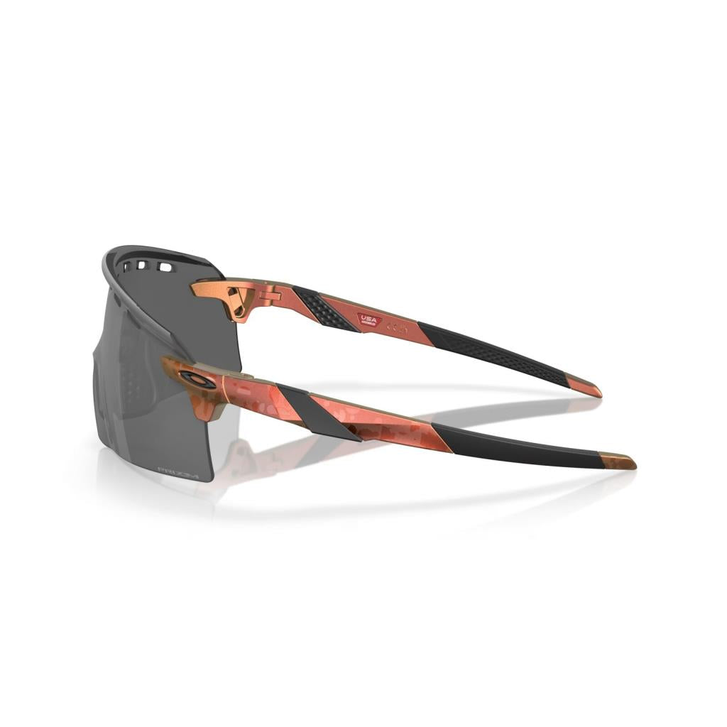 Oakley Encoder Strike Vented Sunglasses 923512 Matte Red Gold Colorshift Prizm Black