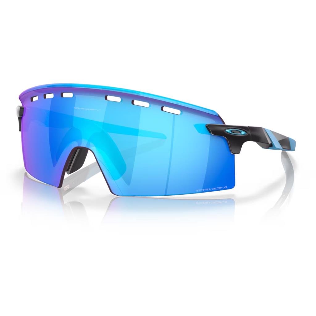 Солнцезащитные очки Oakley Encoder Strike с вентиляцией, матово-черные с сапфировым стеклом Prizm