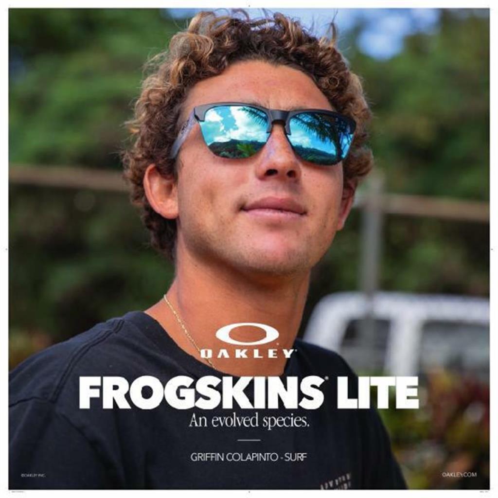 Oakley FrogSkins Lite Sunglasses Matte Black Prizm Gray Gradient 937449