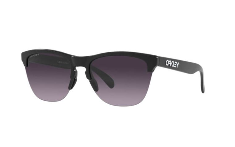 Oakley FrogSkins Lite Sunglasses Matte Black Prizm Gray Gradient 937449