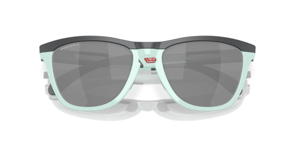 Oakley Frogskins Range Sunglasses 928403 Matte Carbon Blue Milkshake Prizm Black