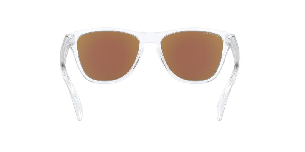Детские солнцезащитные очки Oakley FrogSkins XS J900615 Полированные прозрачные с сапфировым стеклом Prizm