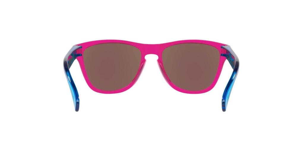 Детские солнцезащитные очки Oakley FrogSkins XXS J900904 кислотно-розовые Prizm с сапфировым стеклом