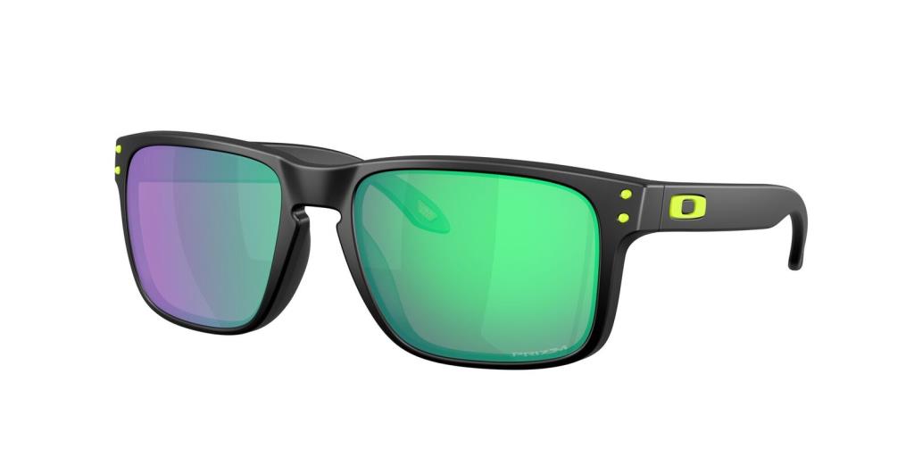 Солнцезащитные очки Oakley Holbrook 9102AI матово-черные Prizm Road Jade