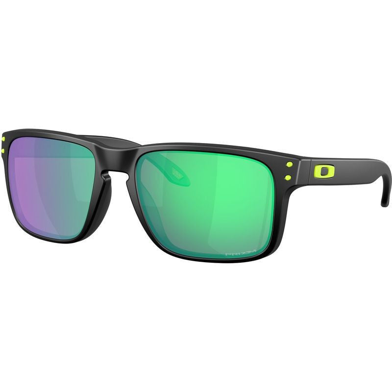 Солнцезащитные очки Oakley Holbrook 9102AI матово-черные Prizm Road Jade