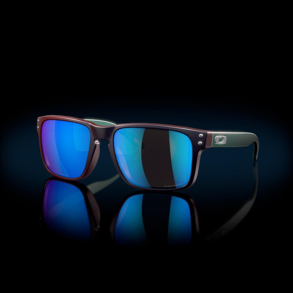 Oakley Holbrook Güneş Gözlüğü Matte Black/Red ColorShift Prizm Sapphire