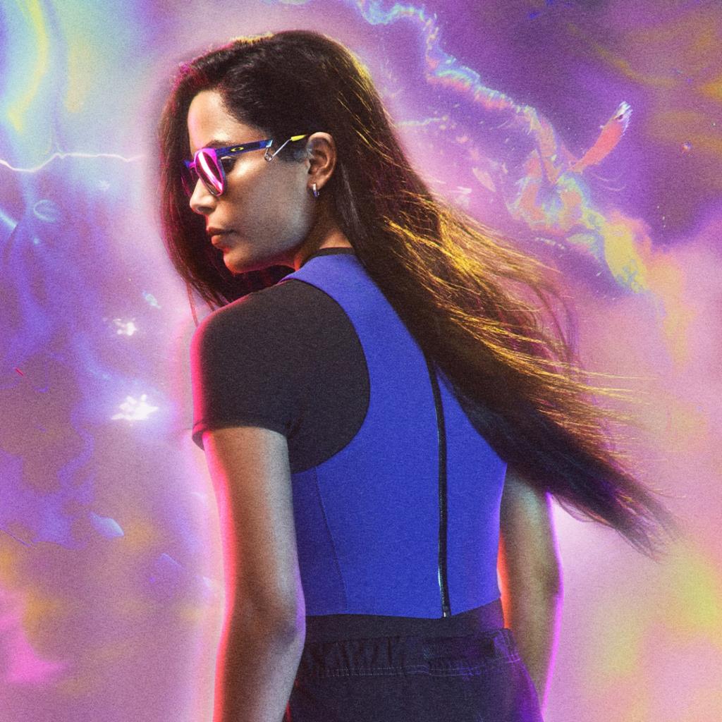 Солнцезащитные очки Oakley HSTN METAL 927906, прозрачно-голубой, призматический, черный