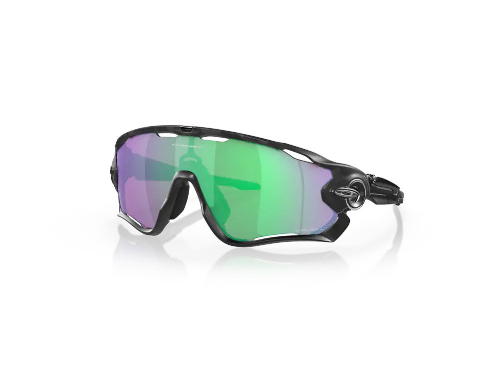 Oakley Jawbreaker Cycling Sunglasses Matte Black Camo Prizm Road Jade