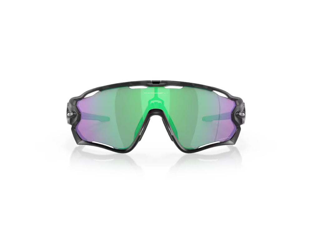 Oakley Jawbreaker Cycling Sunglasses Matte Black Camo Prizm Road Jade