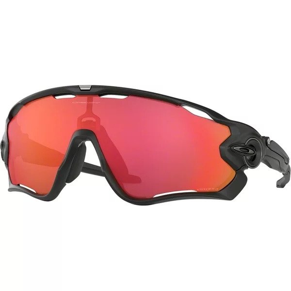 Oakley Jawbreaker Cycling Sunglasses Matte Black Prizm Trail Torch