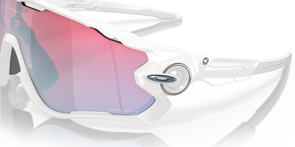 Солнцезащитные очки Oakley Jawbreaker 929021, полированные белые призмы, снежно-сапфировый иридий