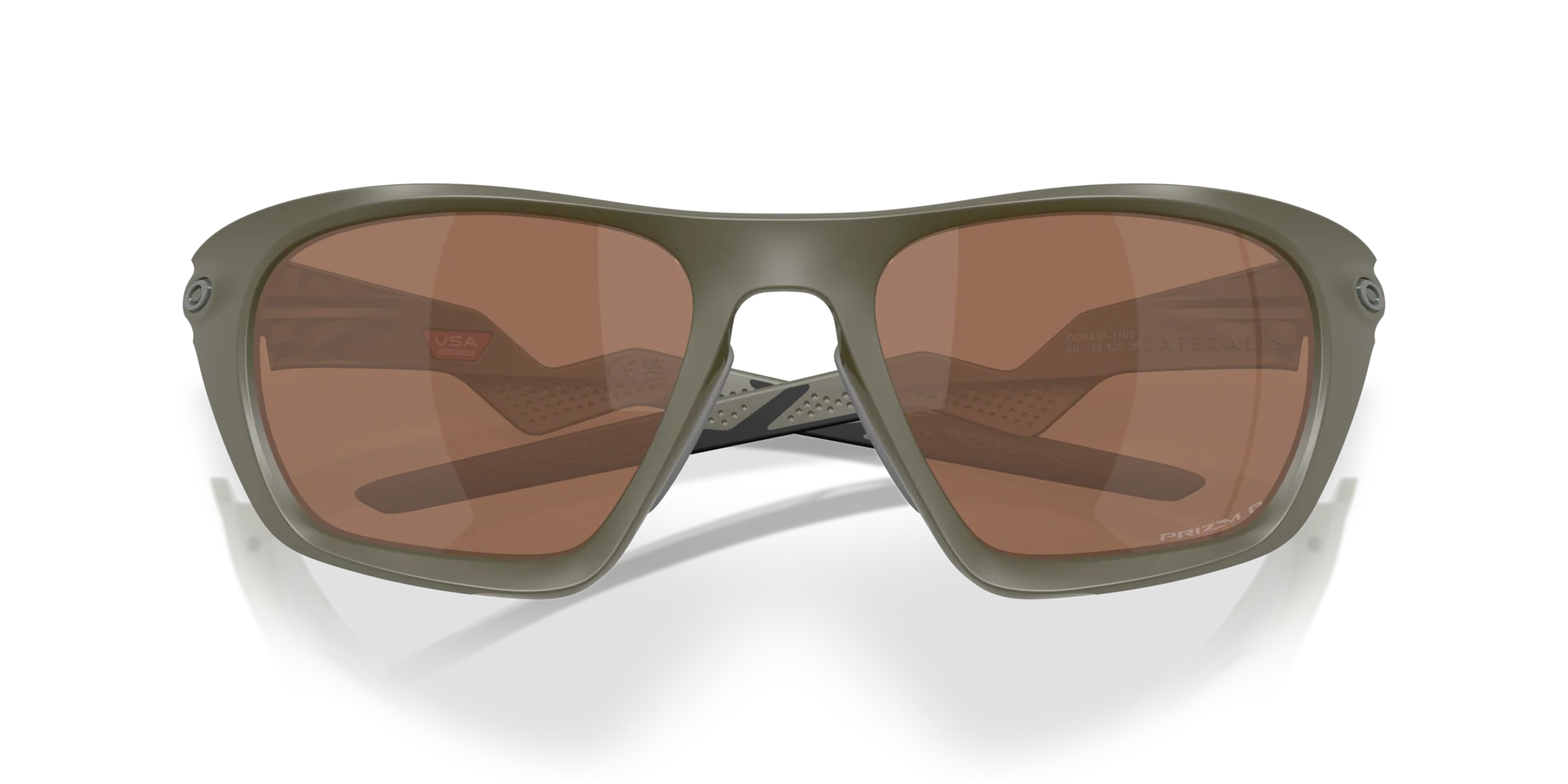 Oakley LATERALIS Polarized Sunglasses 943111 Matte Moss Prizm Tungsten Polar