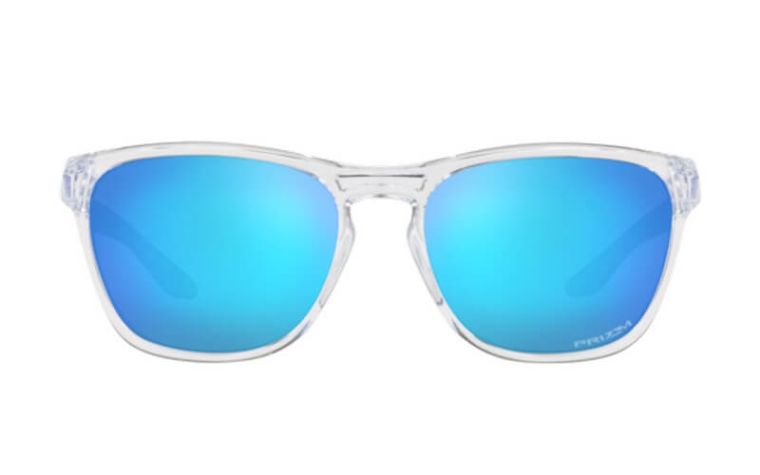 Солнцезащитные очки Oakley ManorBurn Полированные прозрачные с сапфировым стеклом Prizm 947906