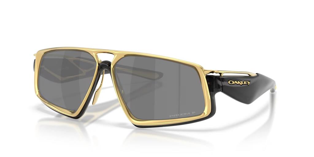 Oakley MASSILLON Titanium Polarized Sunglasses 602901 Black Ink Prizm Black Polarized