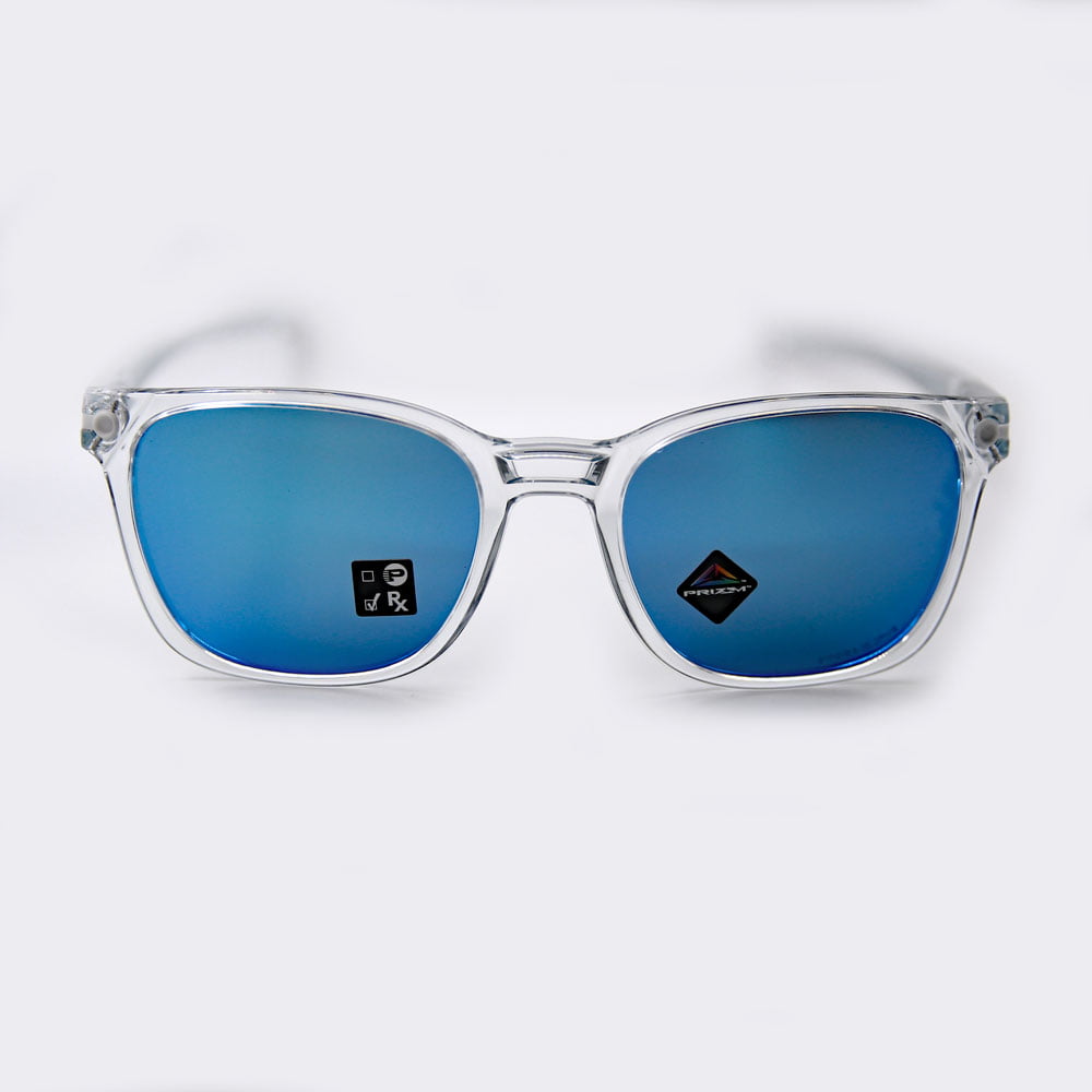 Oakley Ojector Sunglasses Polished Clear Prizm Sapphire