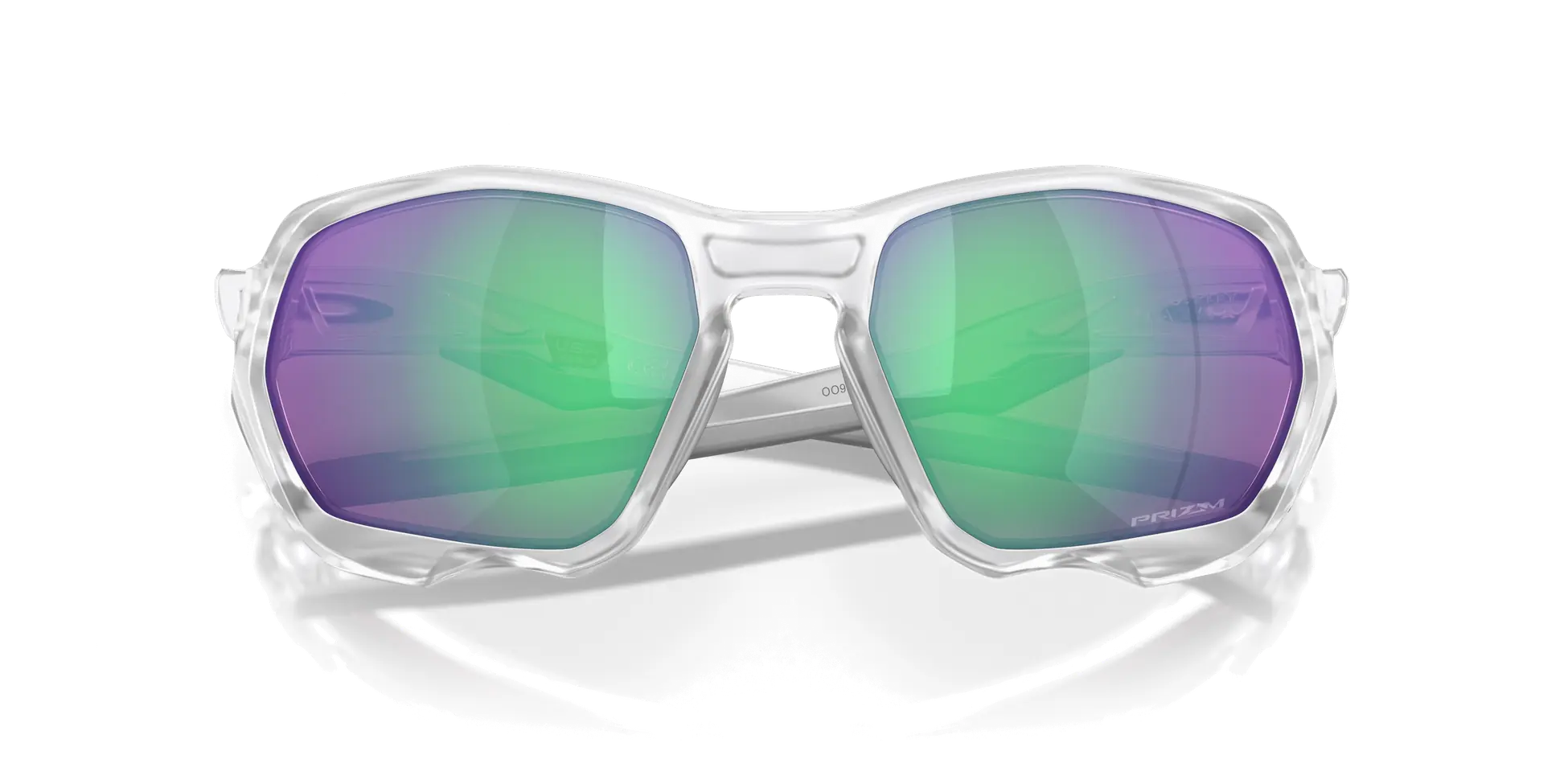 Oakley Plasma Sunglasses 901916 Matte Clear Prizm Road Jade