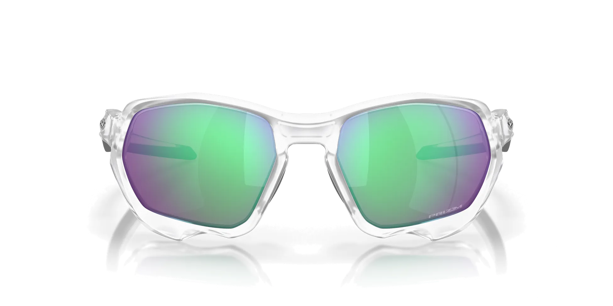 Oakley Plasma Sunglasses 901916 Matte Clear Prizm Road Jade