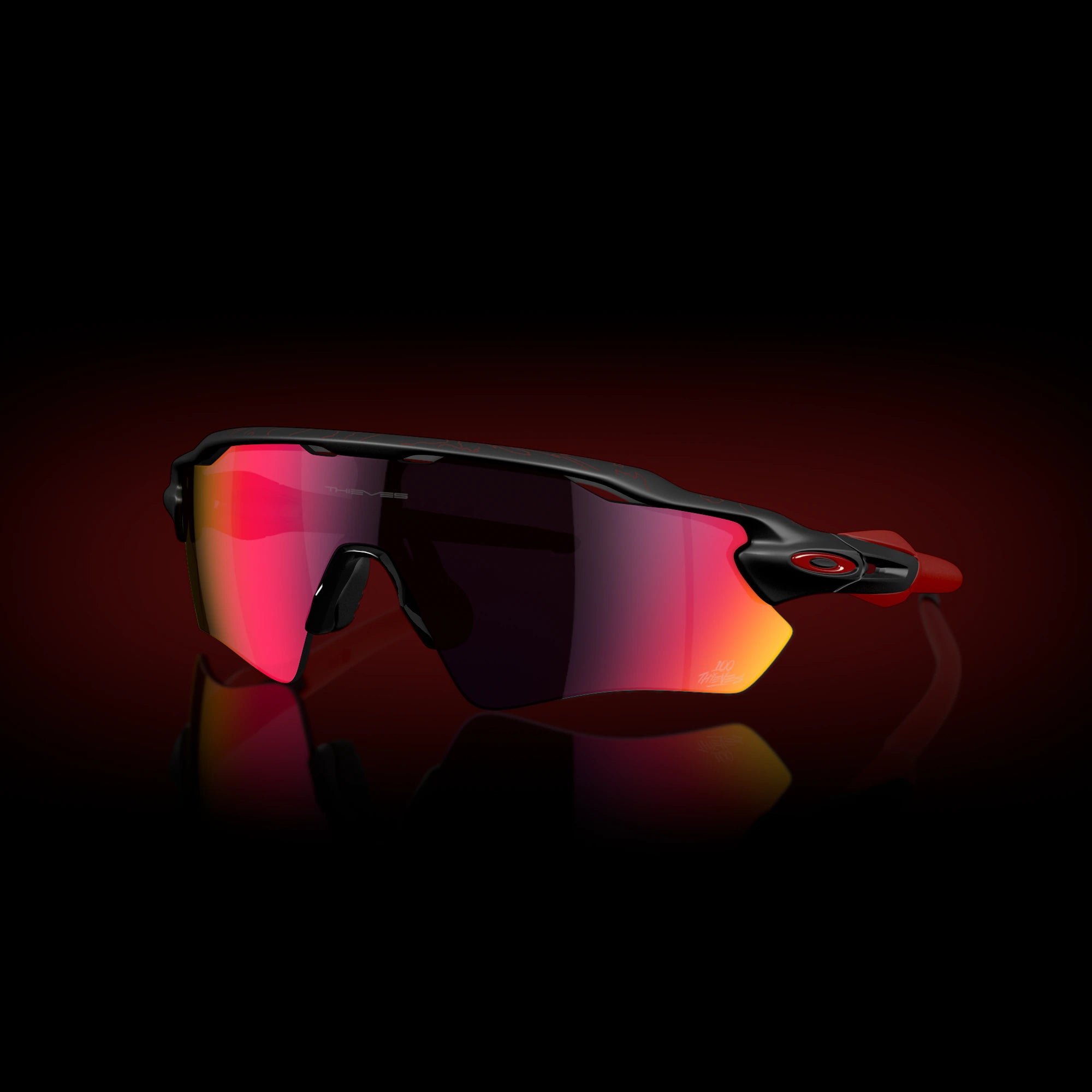 Oakley Radar EV Path 100 Thieves Özel Koleksiyon Güneş Gözlüğü 9208G2 100T Matte Black Prizm Road