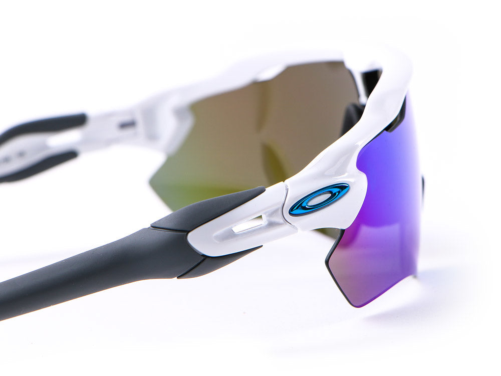 Oakley Radar EV PATH Cycling Sunglasses Polished White Prizm Sapphire