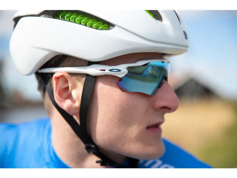 Oakley Radar Home Path Велосипедные солнцезащитные очки с полированным белым сапфиром Prizm