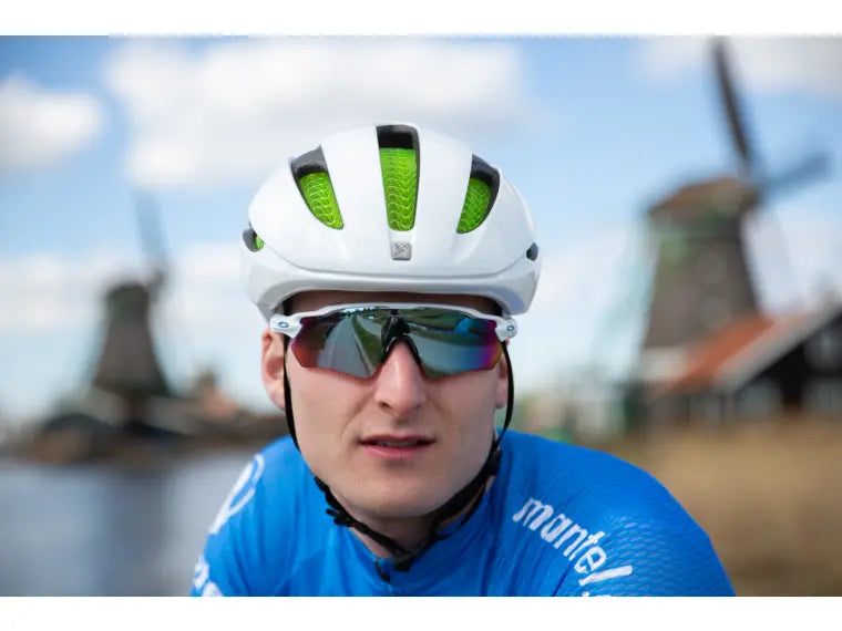 Oakley Radar Home Path Велосипедные солнцезащитные очки с полированным белым сапфиром Prizm