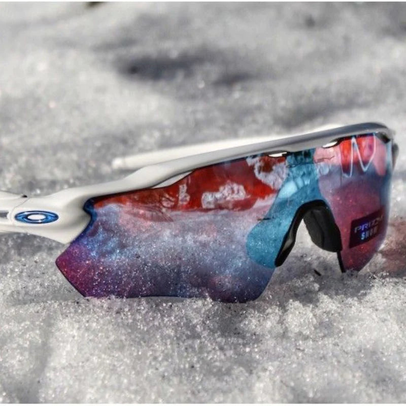 Oakley Radar Home Path Велосипедные солнцезащитные очки с полированным белым сапфиром Prizm