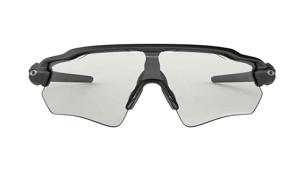 Велосипедные солнцезащитные очки Oakley Radar EV PATH, прозрачная сталь, 50% черный иридий, фотохромные