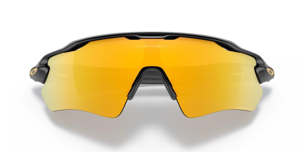 Солнцезащитные очки Oakley Radar Ev Path Polarized 9208C9, полированные, черные, призматические, 24K, поляризованные