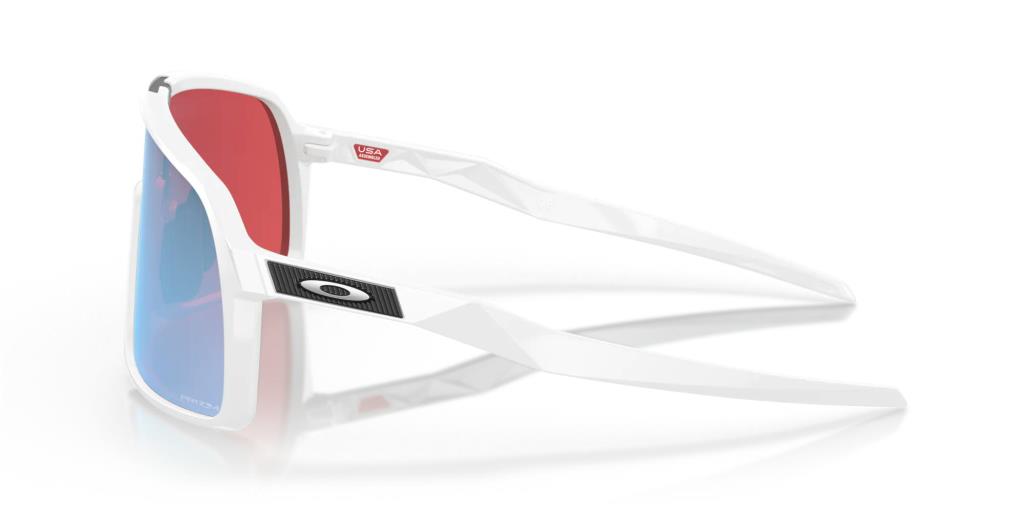 Oakley Sutro Cycling Sunglasses Polished White Prizm Snow Sapphire Irid