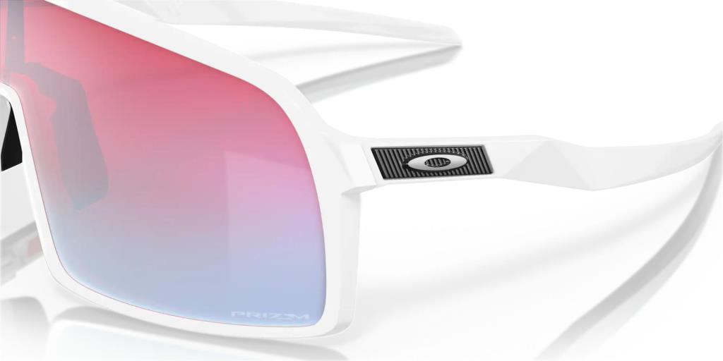 Oakley Sutro Cycling Sunglasses Polished White Prizm Snow Sapphire Irid