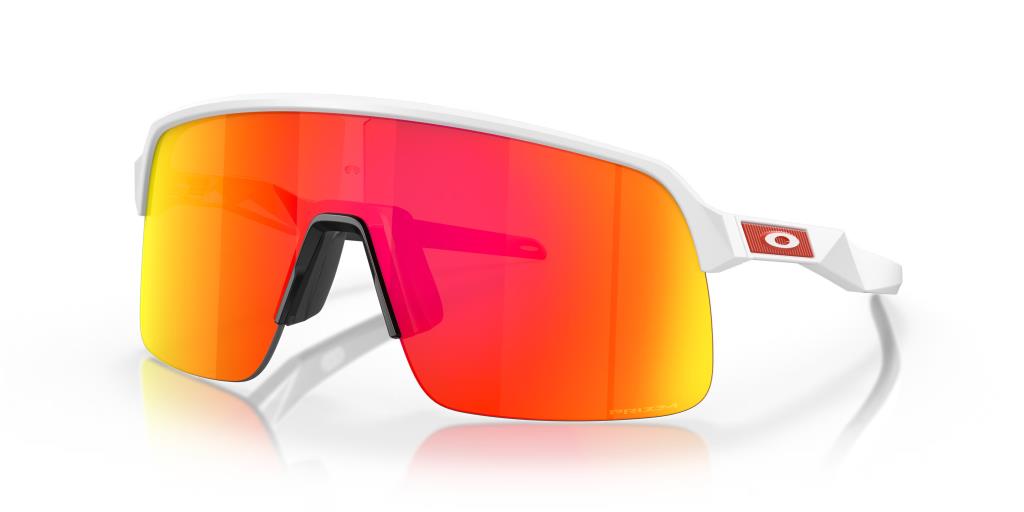 Велосипедные солнцезащитные очки Oakley Sutro Lite матово-белые Prizm Ruby
