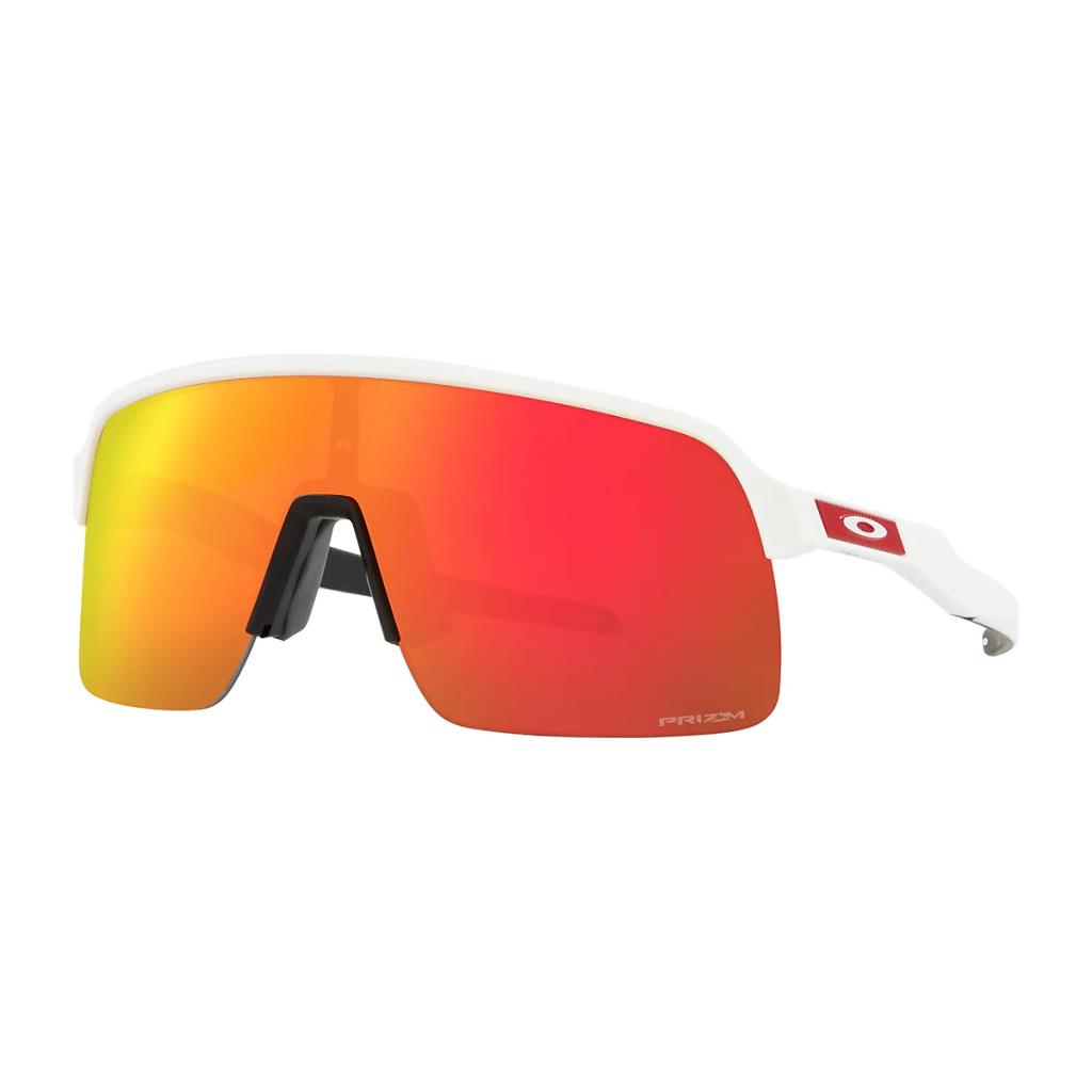 Велосипедные солнцезащитные очки Oakley Sutro Lite матово-белые Prizm Ruby