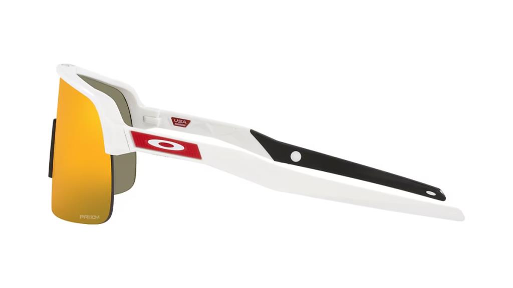 Велосипедные солнцезащитные очки Oakley Sutro Lite матово-белые Prizm Ruby