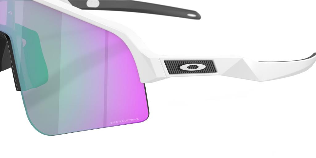 Oakley Sutro Lite Sweep Cycling Sunglasses Matte White Prizm Road Jade
