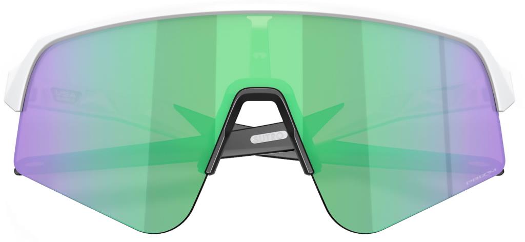 Oakley Sutro Lite Sweep Cycling Sunglasses Matte White Prizm Road Jade