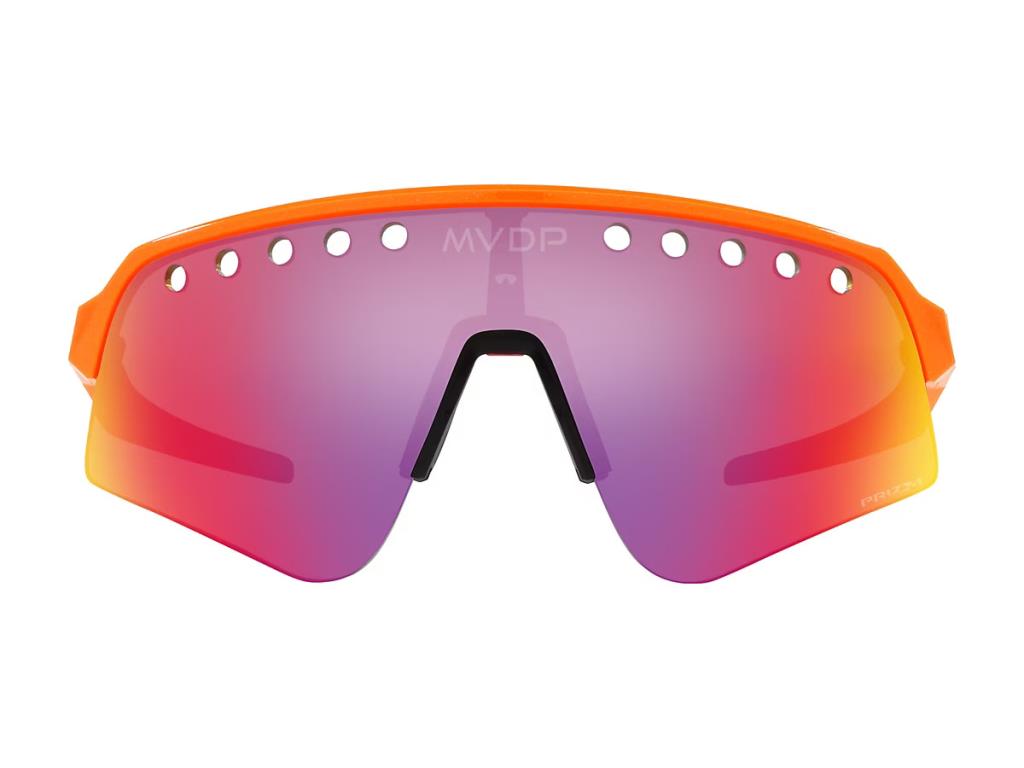 Oakley Sutro Lite Sweep Mathieu van der Poel Special Edition Cycling Sunglasses MVDP Orange Sparkle Prizm Road