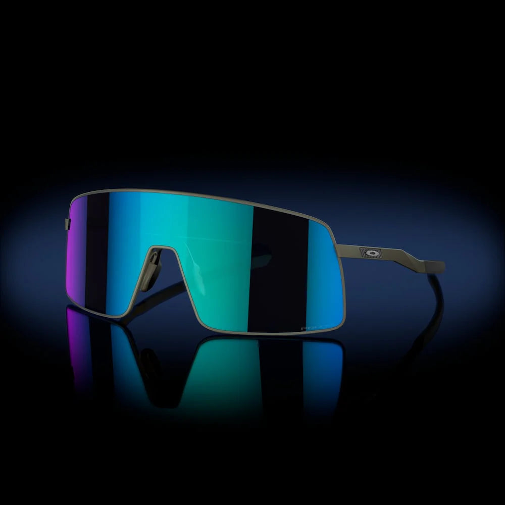 Велосипедные солнцезащитные очки Oakley Sutro TI с атласным свинцом Prizm с сапфировым стеклом