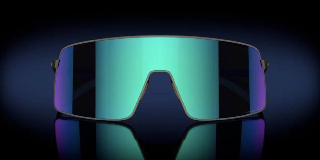 Велосипедные солнцезащитные очки Oakley Sutro TI с атласным свинцом Prizm с сапфировым стеклом