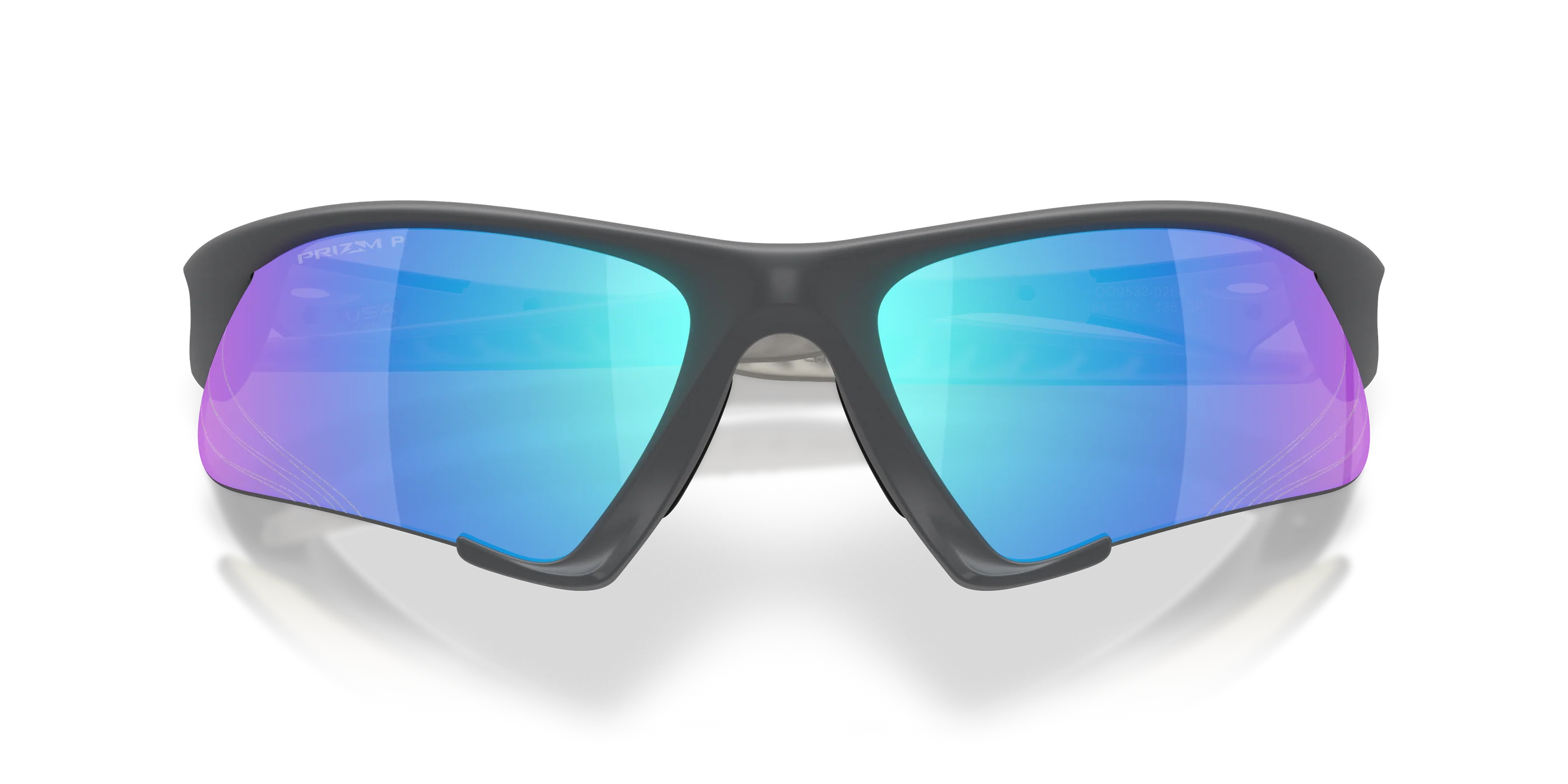 Oakley Suture Jacket Polarize Güneş Gözlüğü 953202 Matte Carbon Prizm Sapphire Polar