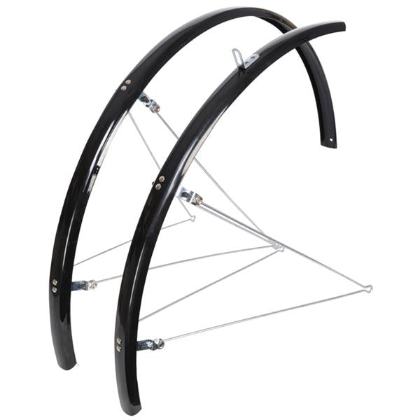 OXC 28 Rim Front Rear Mudguard Set Black