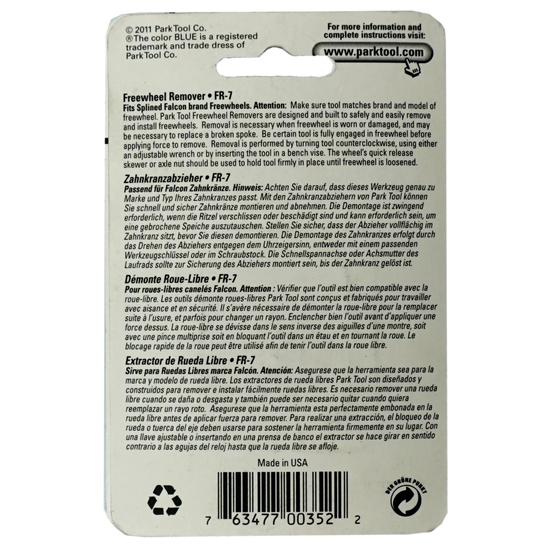 Ключ для снятия кассет ParkTool Рубль FR-7