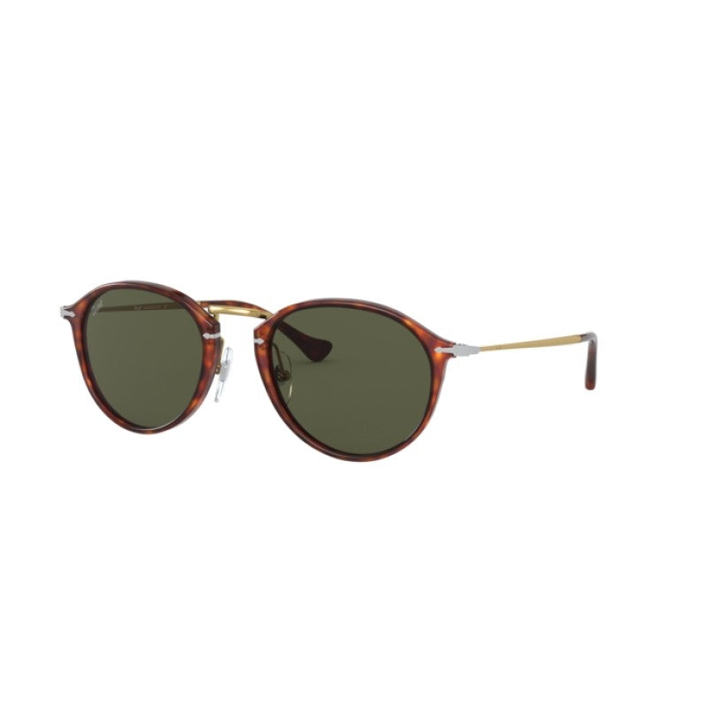 Persol 0PO3046S 24/31 49 Солнцезащитные очки Коричневые Гавана Зеленые