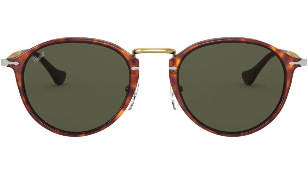 Persol 0PO3046S 24/31 49 Солнцезащитные очки Коричневые Гавана Зеленые