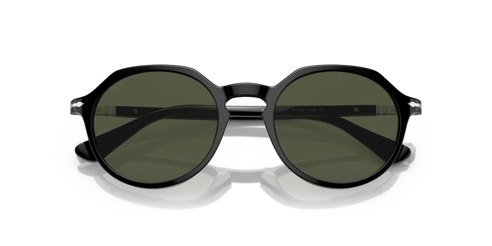 Persol 0PO3255S 95/31 Солнцезащитные очки 51 Ekartman Черные Зеленые