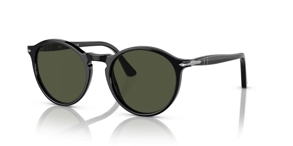 Солнцезащитные очки Persol 0PO3285S Чёрные Зелёные 95/31 52 Екартман