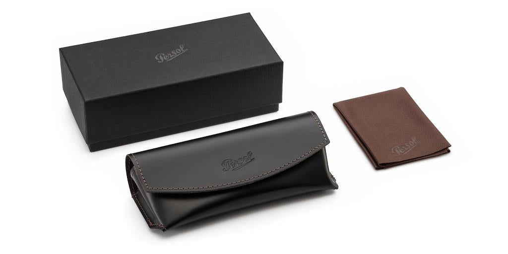 Солнцезащитные очки Persol 0PO3285S Чёрные Зелёные 95/31 52 Екартман