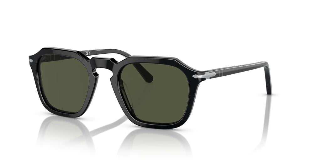 Солнцезащитные очки Persol 0PO3292S Чёрные Зелёные 95/31 52 Екартман