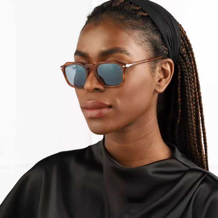 Солнцезащитные очки Persol 0PO3292S Чёрные Зелёные 95/31 52 Екартман
