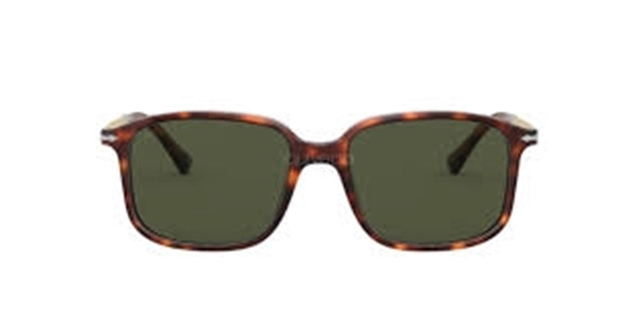Persol Мужские солнцезащитные очки коричневые прямоугольные